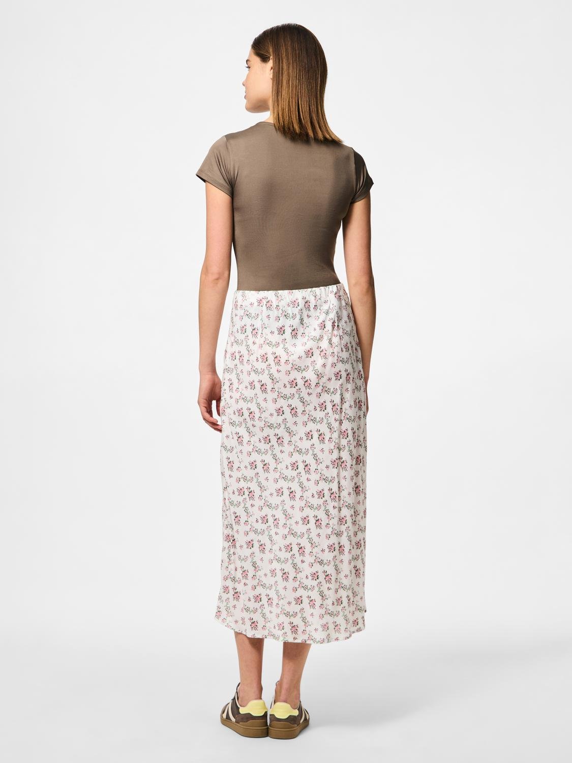 PCNYA Midi Skirt - Cloud Dancer - VERO MODA & VILA Bergvik